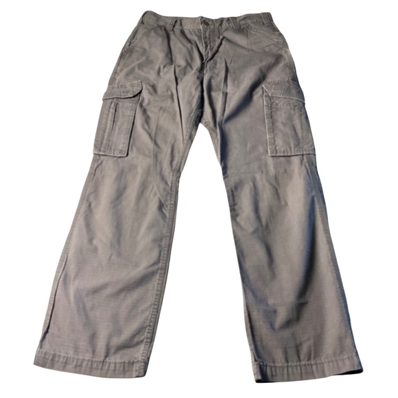 Carhartt FORCE Relaxed Fit Gray Cargo Pants Mens 34x32 Cotton Work Utility - Picture 1 of 10